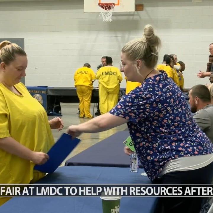 Louisville's jail hosts resource fair to support inmates preparing for release